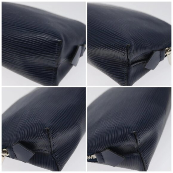 LOUIS VUITTON Epi Pochette Cosmetic PM Cosmetic Pouch Andigo blue - Picture 15 of 15